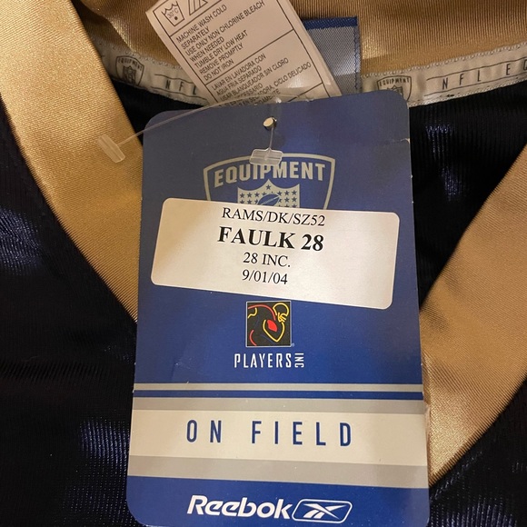Rams “Marshall Faulk” signed on-field jersey authenticated by Prova. - Picture 2 of 5